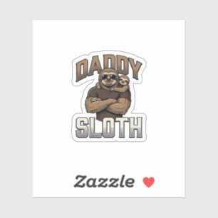 Daddy Sloth Funny Family Vintage Engraving Shirt_1