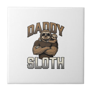 Daddy Sloth Funny Family Vintage Engraving Shirt_1 Tile