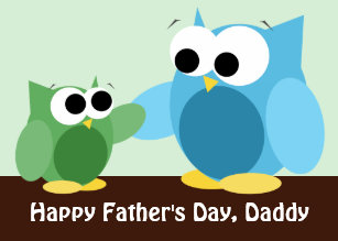 owl fathers day cards zazzle nz