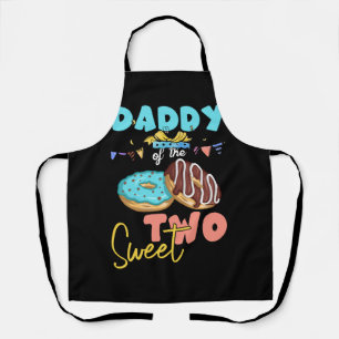 Daddy Sweet Two Doughnut Birthday Party Theme Girl Apron