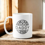 Daddy The Man The Myth The Legend Coffee Mug<br><div class="desc">Celebrate the legend in your life with the 'The Man, The Myth, The Legend' coffee mug! Personalise it with their name for a unique and humourous gift that’s perfect for sipping morning coffee or tea. Crafted from durable ceramic, this mug features bold text and a sleek design, making it a...</div>