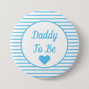 Daddy To Be Baby Shower Button