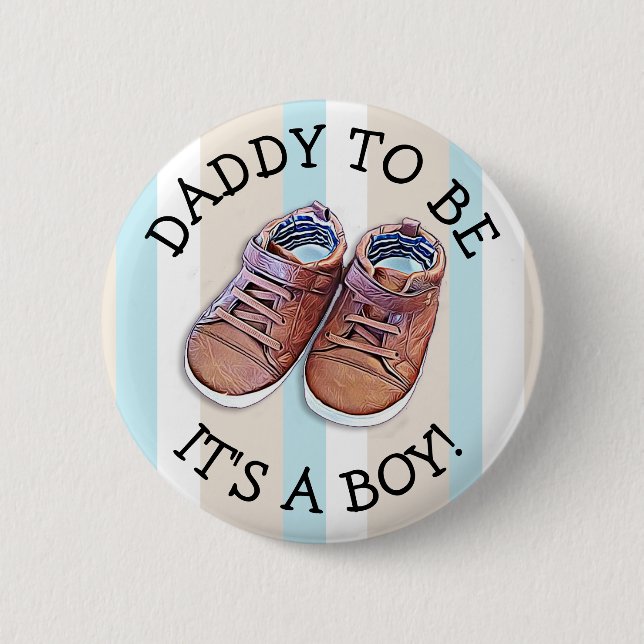 Daddy to be Baby Shower Button (Front)