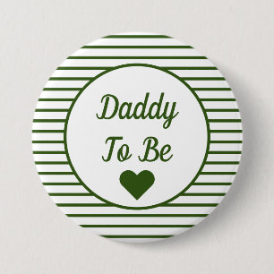 Daddy To Be Baby Shower Button
