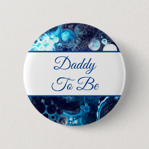 Daddy To Be Boy's Baby Shower 6 Cm Round Badge