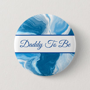 Daddy To Be Boy's Baby Shower Button