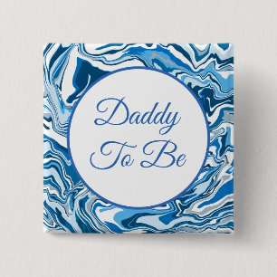 Daddy To Be Boy's Baby Shower Button