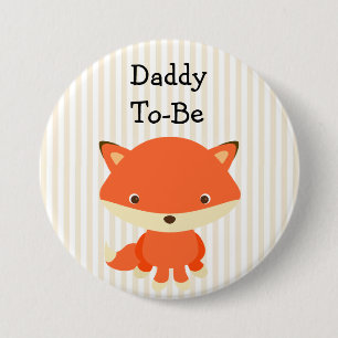 Daddy To Be Button Woodlands Theme