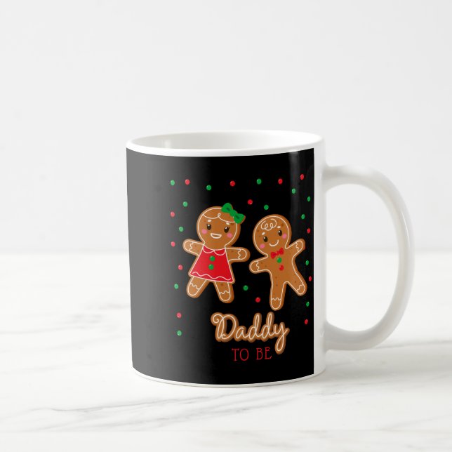 Daddy To Be Gender Reveal Gingerbread  Coffee Mug (Right)