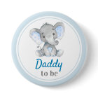 Daddy to be New Dad Baby Boy Shower Elephant Blue