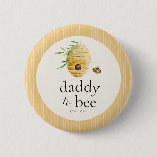 Daddy To Bee Bumblebee Baby Shower Family Pin