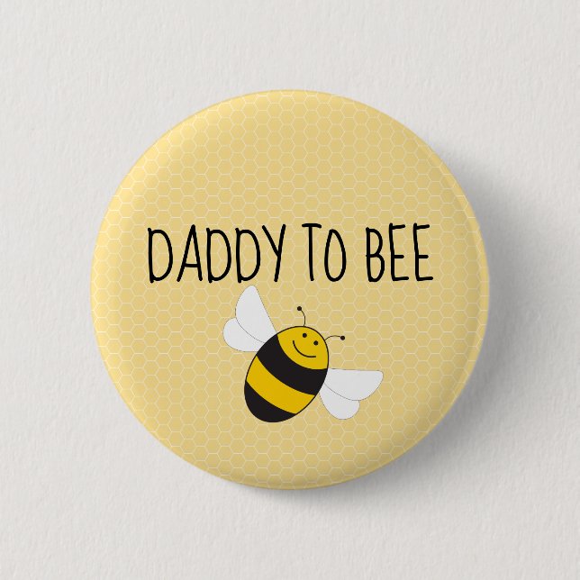 Daddy to bee button for baby shower (dad to be) (Front)