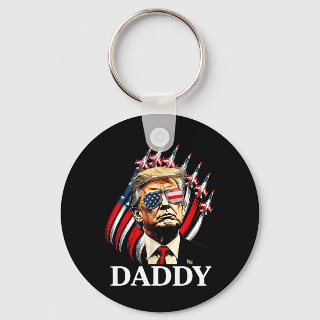 Daddy Trump Funny - Daddy Trump  Key Ring (Front)