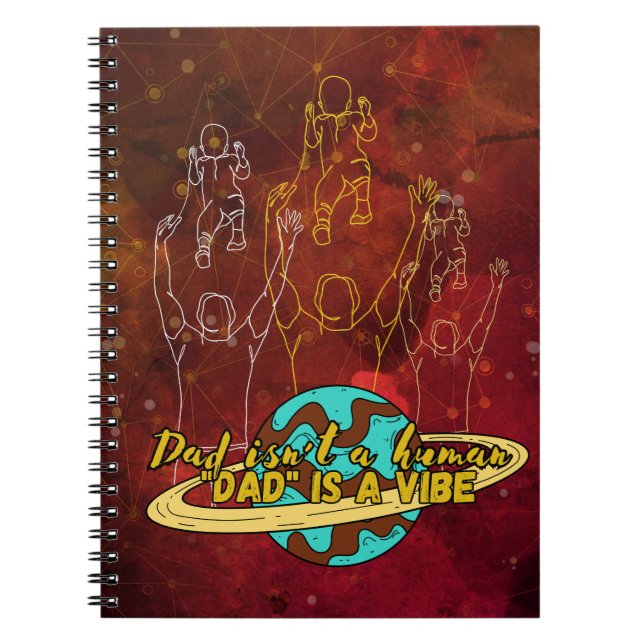 Daddy, vibe Burp Cloth Notebook (Front)