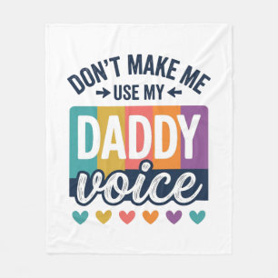 Daddy Voice Vintage Pride Shirt Design_1 Fleece Blanket