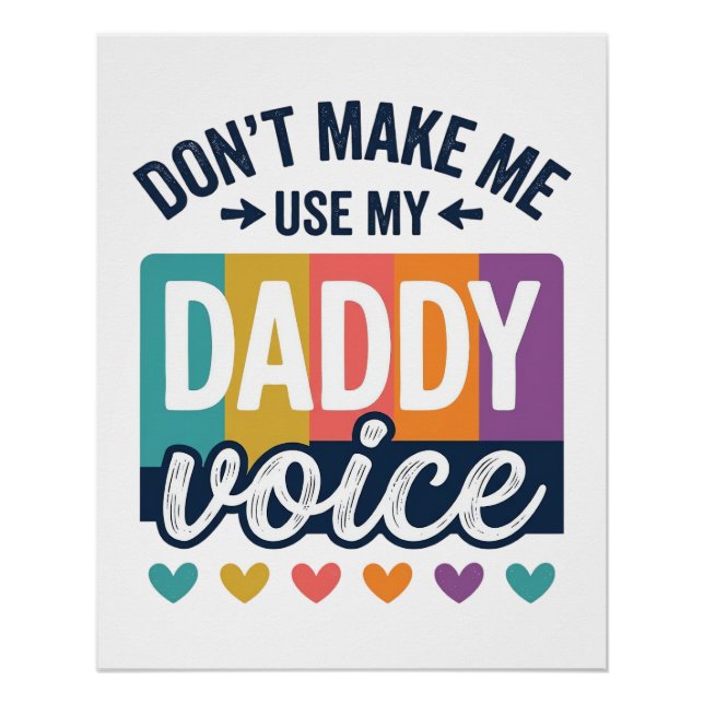 Daddy Voice Vintage Pride Shirt Design_1 Poster (Front)