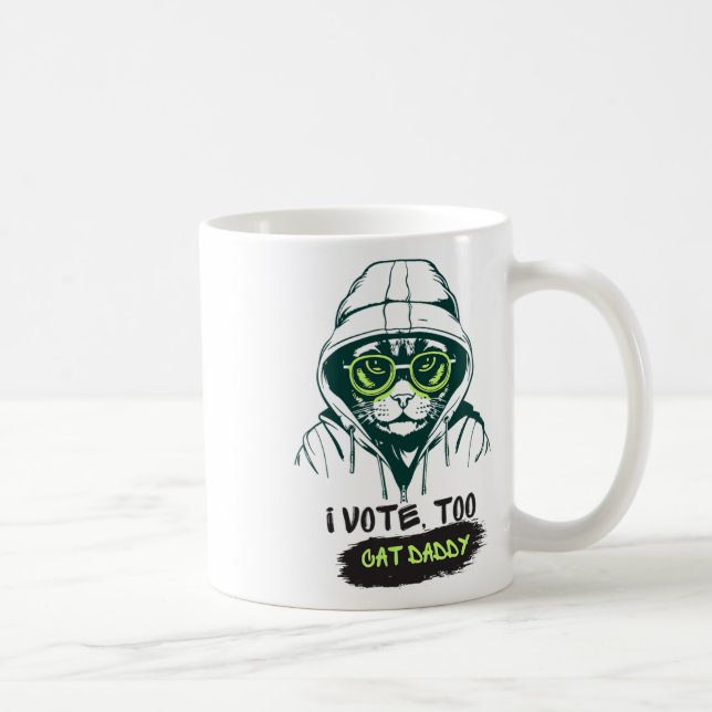 Daddy Votes For Kamala Harris For President Electi Coffee Mug (Right)