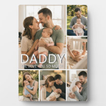 Daddy We Love You So Much Custom 6 Photo Collage