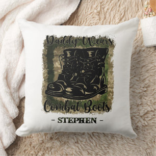 Daddy Wears Combat Boots – Military-Inspired Cushion