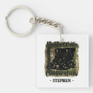 Daddy Wears Combat Boots – Military-Inspired Key Ring