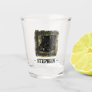 Daddy Wears Combat Boots – Military-Inspired Shot Glass
