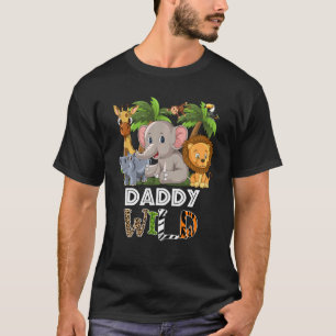 Daddy Wild Zoo Theme Birthday Safari Jungle Matchi T-Shirt