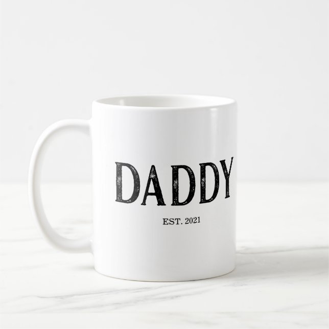 Daddy Year Established Coffee Mug (Left)