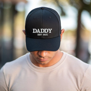 Daddy Year Established Embroidered Baseball Cap
