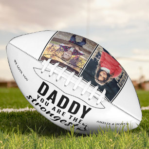 Daddy you are the Strongest Father`s Day 2 Photo Football