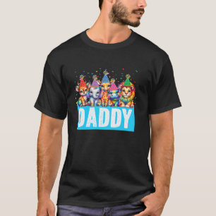 Daddy Zoo Birthday Family Costume Party Theme T-Shirt