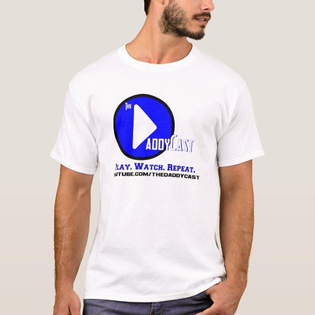 DaddyCast White/Light T-Shirt (Front)