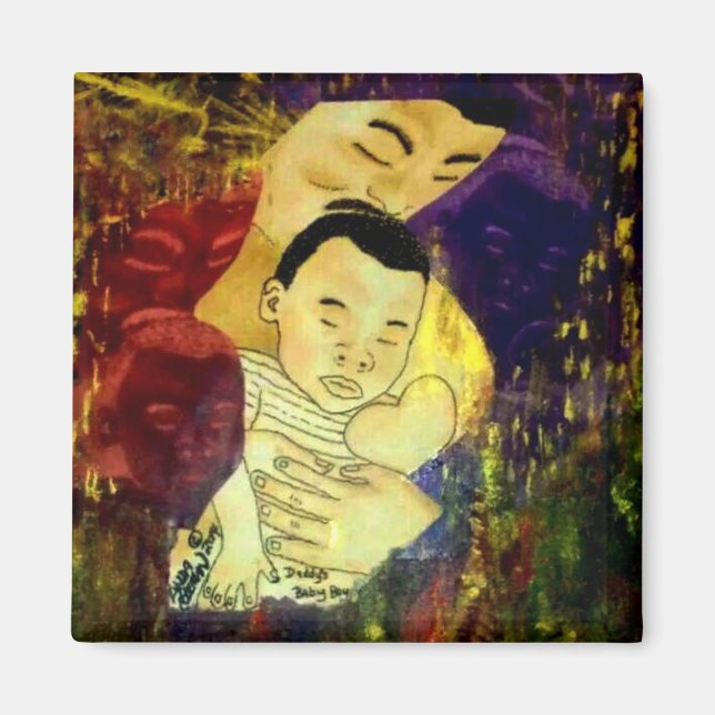 Daddy's Baby Boy Magnet (Front)