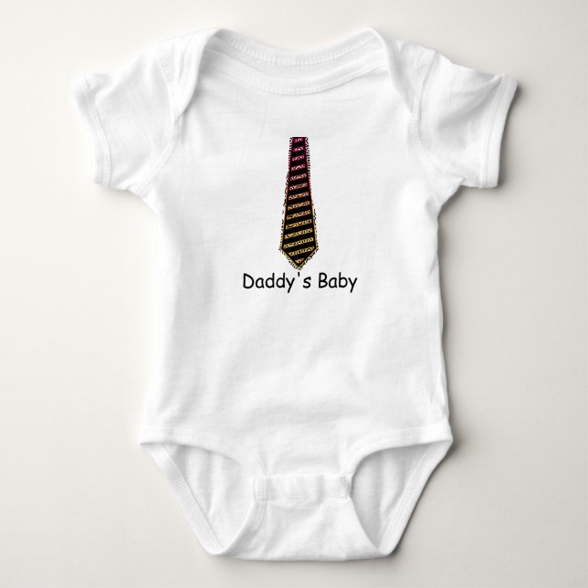  Daddy's Baby Necktie  Bodysuit (Front)
