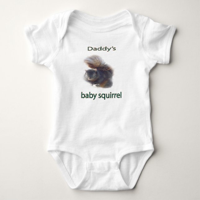 Daddy's baby squirrel bodysuit (Front)