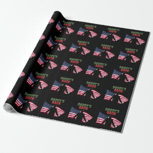 Daddy's Back Trump 2024 The Return to Take America Wrapping Paper