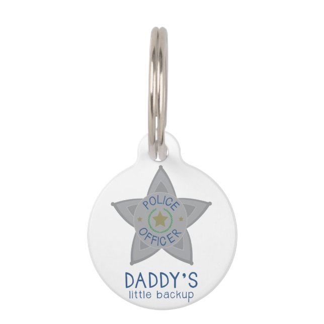 Daddys Backup Pet Tag (Front)