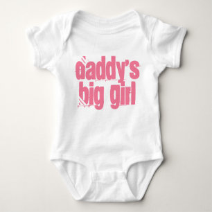 Daddy's Big Girl Typography Baby Bodysuit
