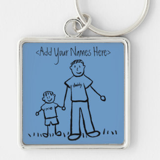 Daddy's Boy Keychain (Customise Names)