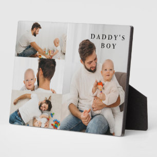 Daddy's Boy- Photo Collage Father's Day Photo Plaque