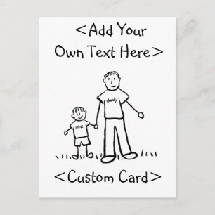 Daddy's Boy Postcard