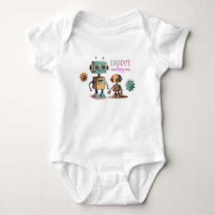 "Daddy's Boy" Robots design Baby Bodysuit