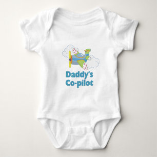 Daddy's Copilot Boy Baby Bodysuit