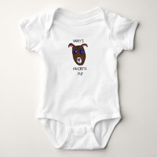 "Daddy's Favourite Pup" Baby Bodysuit