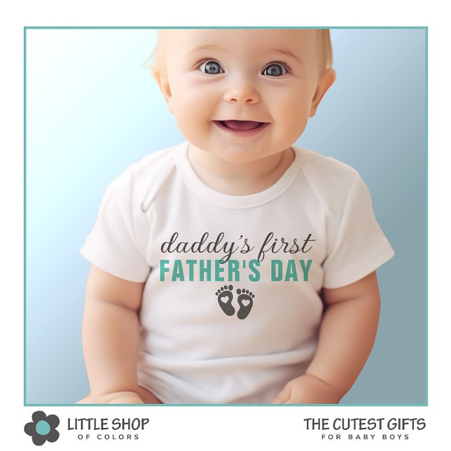 Daddy's First Father's Day Customisable Baby Bodysuit (Creator Uploaded)