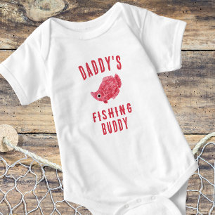 Daddy's Fishing Buddy Baby Bodysuit