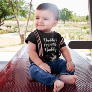 Daddy's fishing buddy baby bodysuit