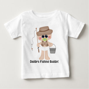 Daddy's Fishing Buddy Baby t-shirt