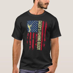 Daddy's Fishing Buddy Dad Son Squad Young Fisherma T-Shirt