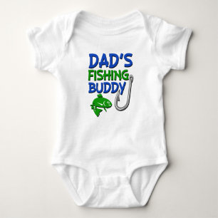 Daddy's Fishing Buddy funny baby boy shirt