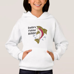 Daddy's Fishing buddy kids hoodie